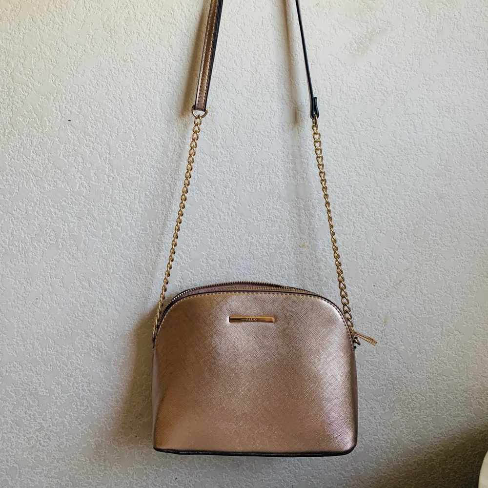 Rose gold Aldo crossbody purse